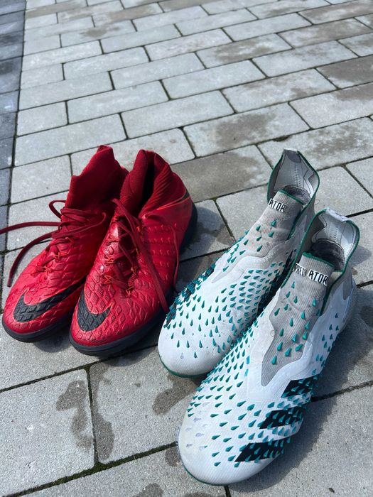 Buty piłkarskie Adidas predator freak demonskin oraz Nike HypervenomX