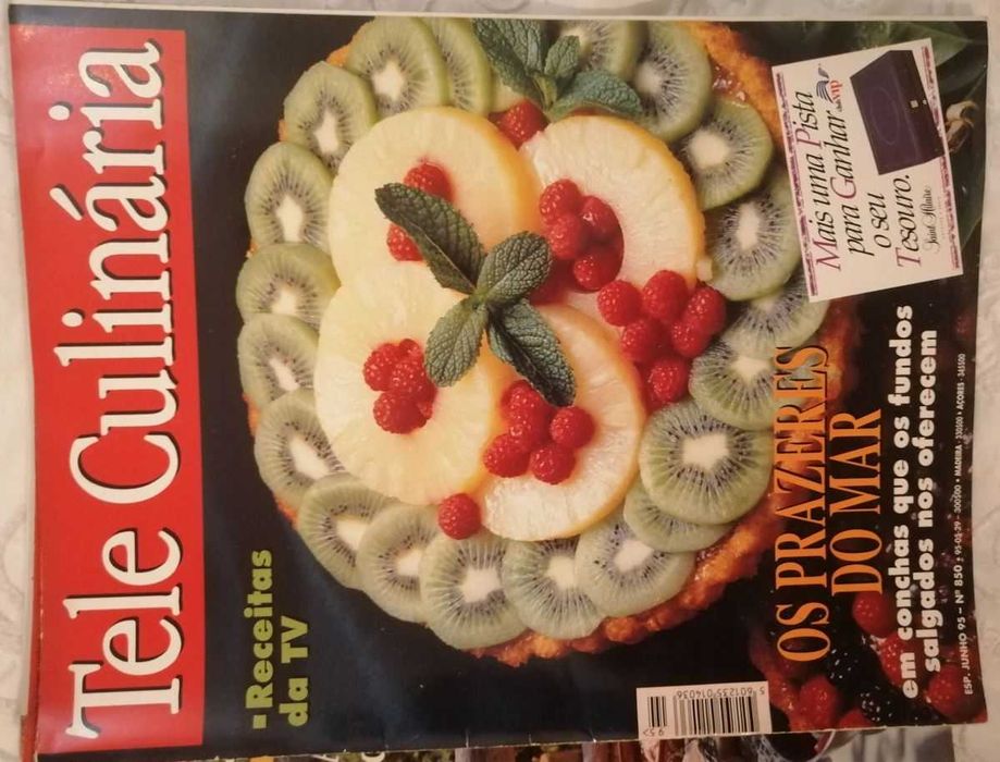 Tele Culinária e Doçaria - 8 revistas com 30 anos - 1995-98 LOTE 5