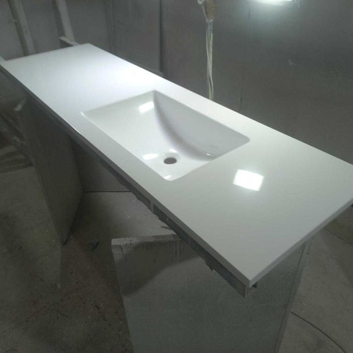 Стільниці з литим умивальником. Дзеркала-Тумби,Безкоштовна доставка !