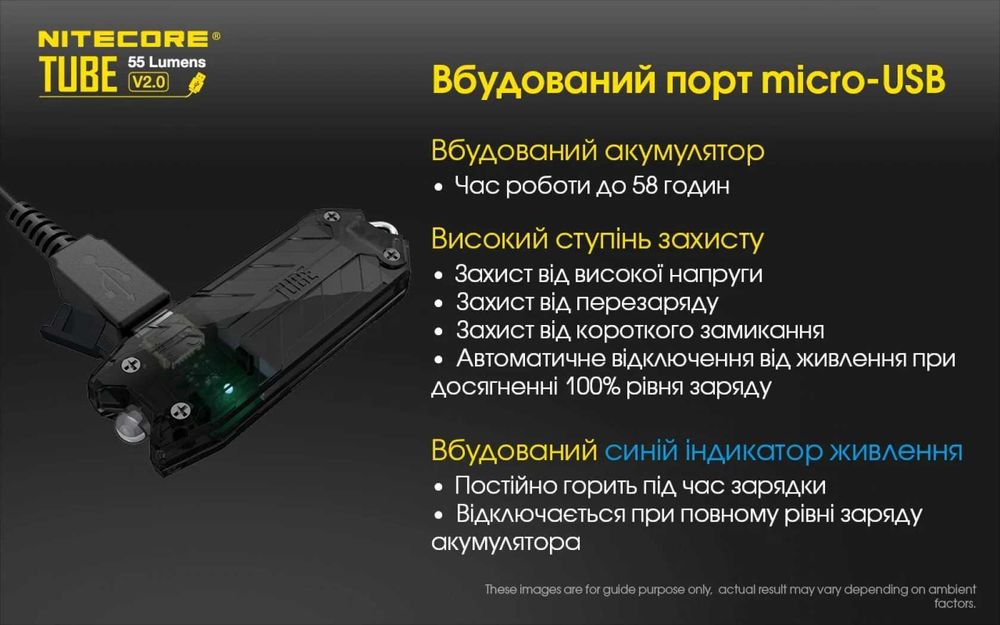 Nitecore TUBE V2.0 Ліхтар наключний