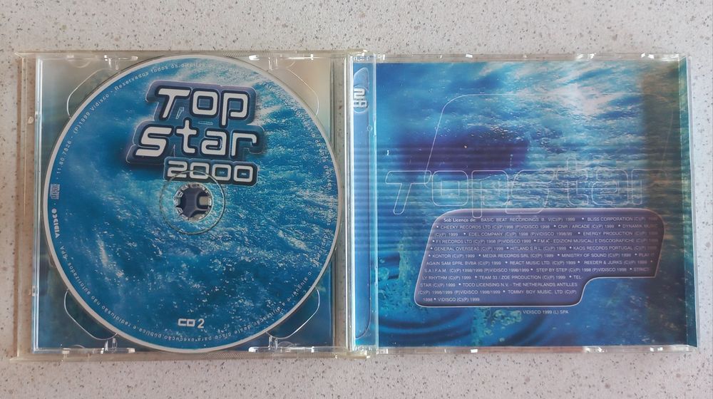 Cd duplo de Música Top Star 2000