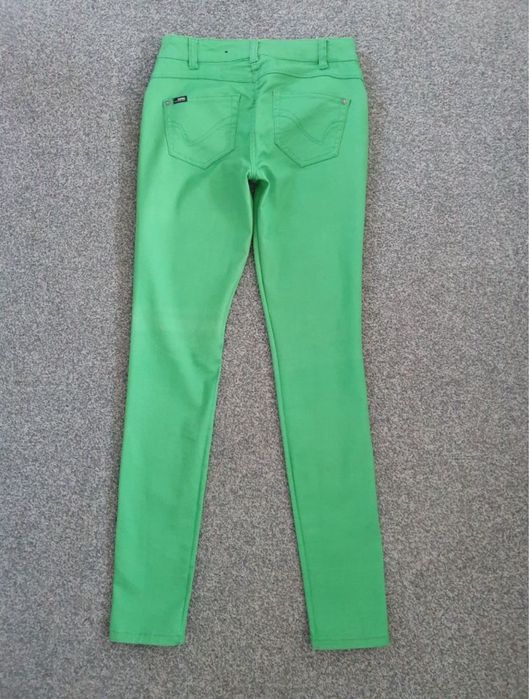Zielone spodnie rurki skinny Only 36 s