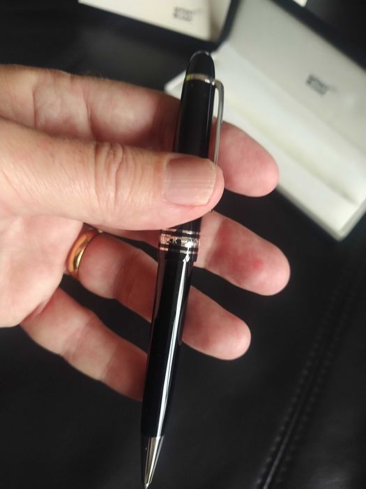 Conjunto 2 canetas Montblanc Meisterstuck (ouro rosa e platina)