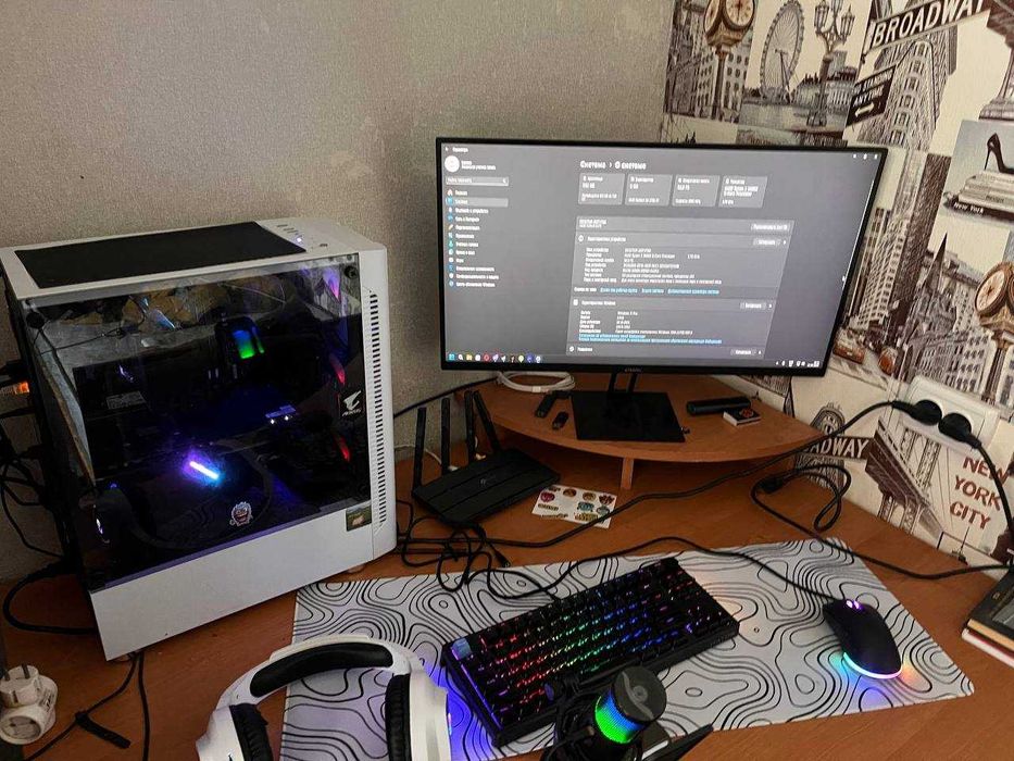Ігровий ПК Ryzen 5600X / RX 5700XT / 32GB + Монітор 180Hz + Повний сетап
