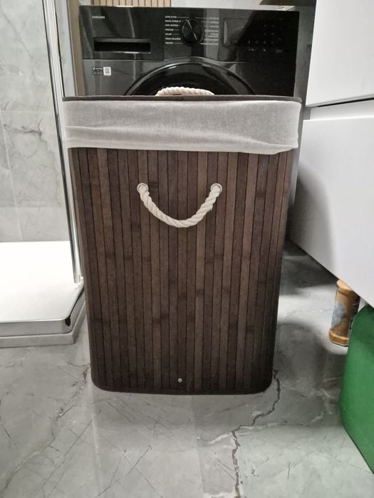 Kosz na pranie - bieliznę - ubrania - bambusowy