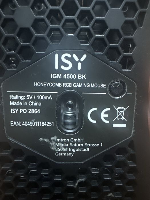 Zestaw Myszka ISY IGM 4500 BK z Bungee