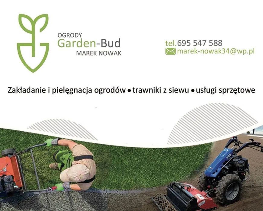 Ogrody Garden-Bud , trawnik kostka nawodnienia  koparka ziemia