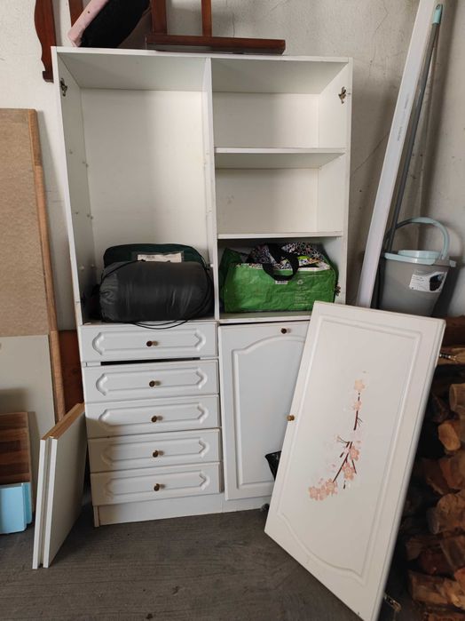 Móvel/Armário/Roupeiro Branco Rústico