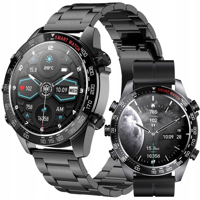 Smartwatch Zegarek Męski Rozmowy Sport Puls Smart Watch Amoled Polskie