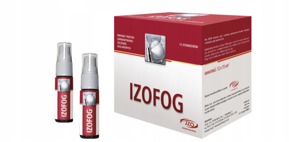 IZOFOG JZO 2X15ML PŁYN PRZECIW PAROWANIU okulary gogle szkła obiektywy