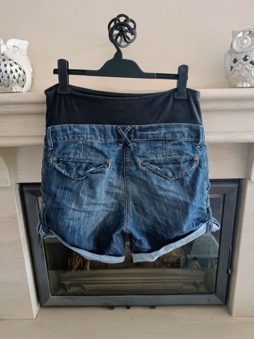 śliczne ciążowe szorty, krótkie spodenki r. M/L, H&M MAMA