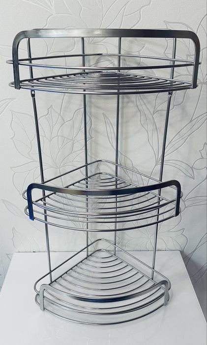 Полиця потрійна кутова полиця в ванну полка