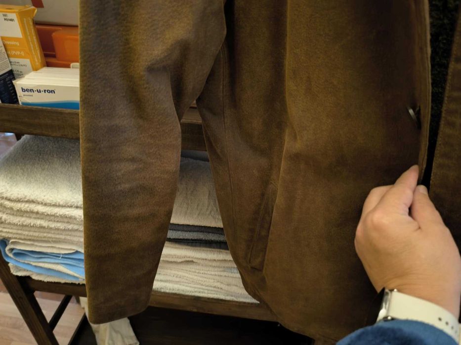 Casaco homem cor castanha