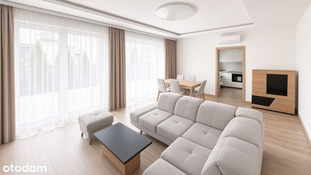 Umeblowany Apartament z dwoma Ogródkami