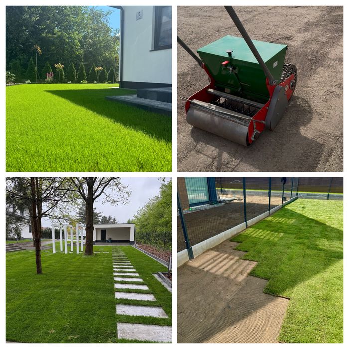 Automatyczne nawadnianie Trawa z rolki Zakładanie ogrodów Równanie