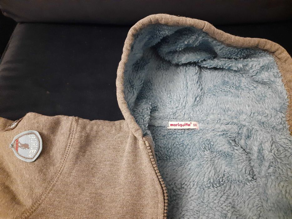 Bluza ocieplana na futerku r. 98 chłopięca mariquita