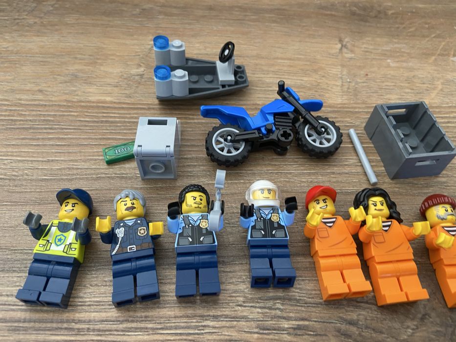 Oryginalne ludziki lego policja policjanci i zlodzieje