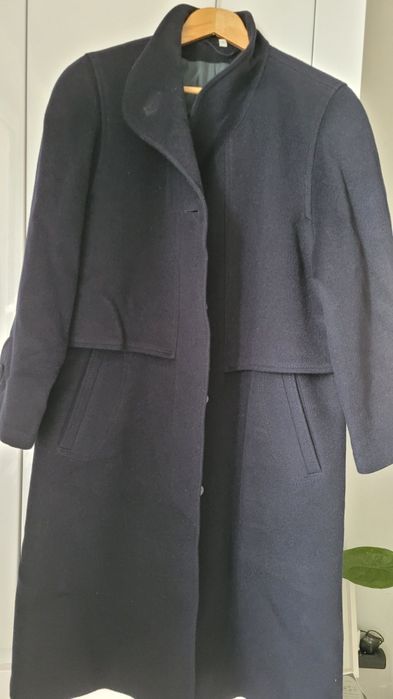 Płaszcz wełniany i włosem wielbłąda