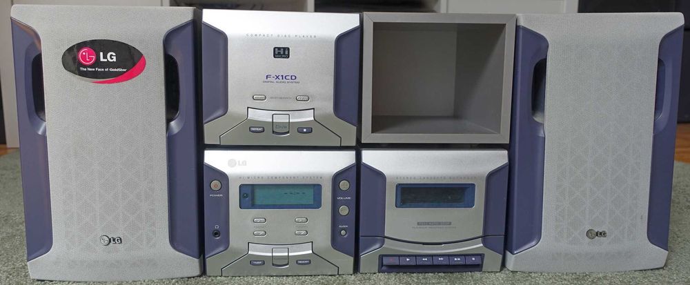 Designerska wieża audio LG FX1 lata 90'