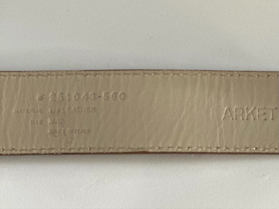 Ремінь Arket  пояс натуральна шкіра