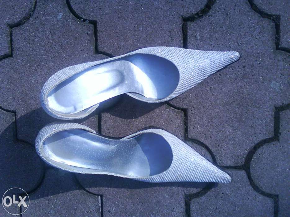 Buty białe szpilki 37 - Wesele Sylwester Karnawał