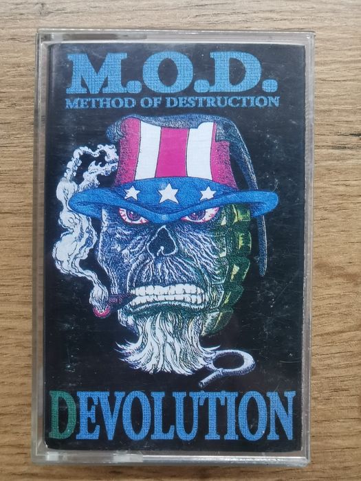 M.O.D. Devolution Kaseta Magnetofonowa Metal Mind RARYTAS UNIKAT błąd druku Evolution Mass 0104 Thrash Crossover
