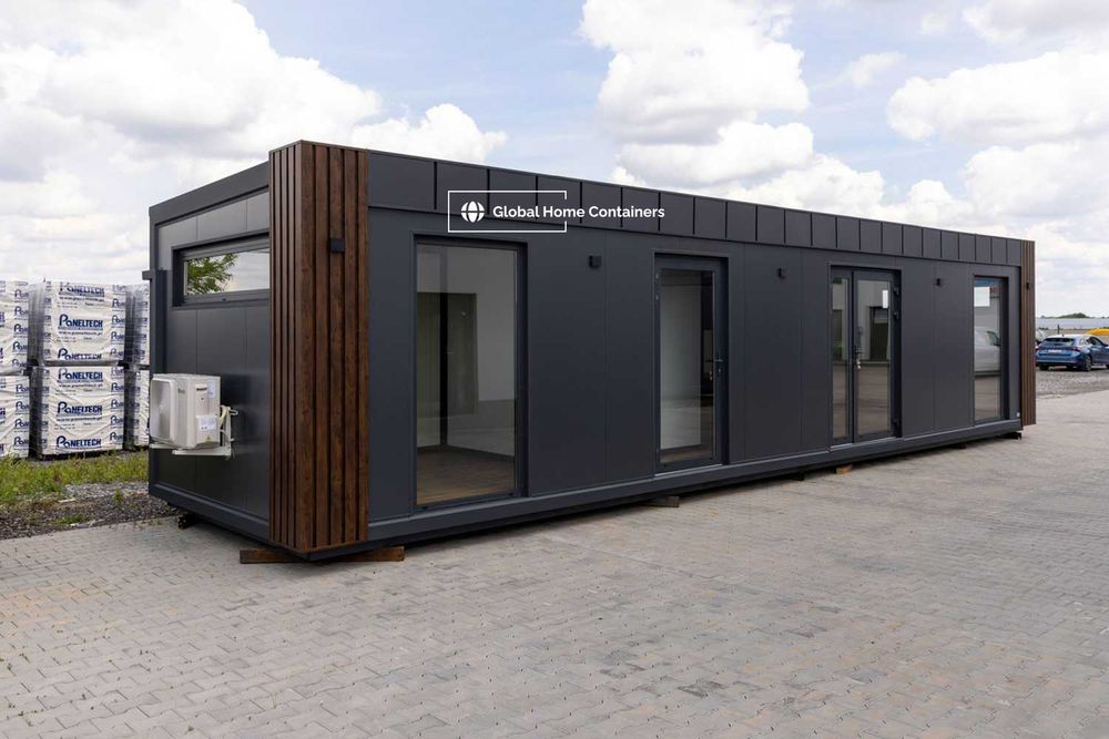 Kontener mieszkalny 12x3m pawilon mieszkalny tiny house dom modułowy