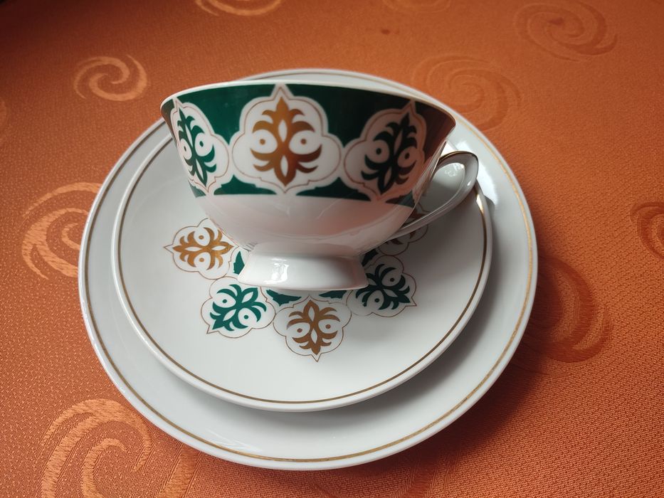 Śliczne stare trio porcelana Lettin