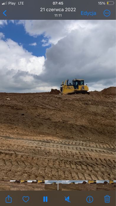 Uslugi spycharką Komatsu D85