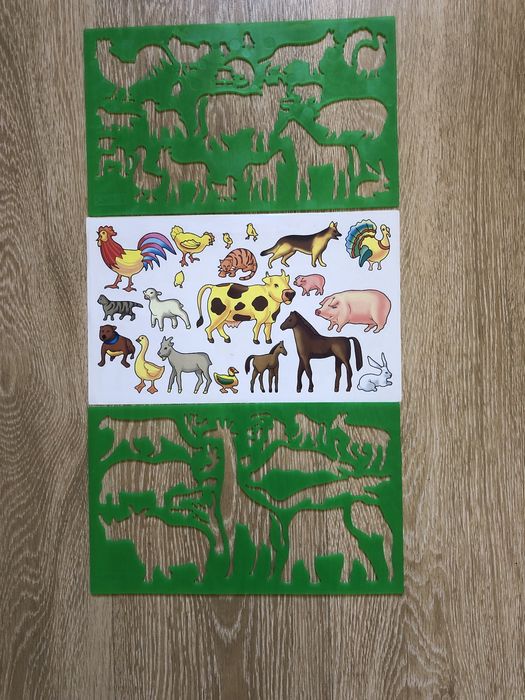 Трафарет для рисования, малювання. Набор Quercetti Италия