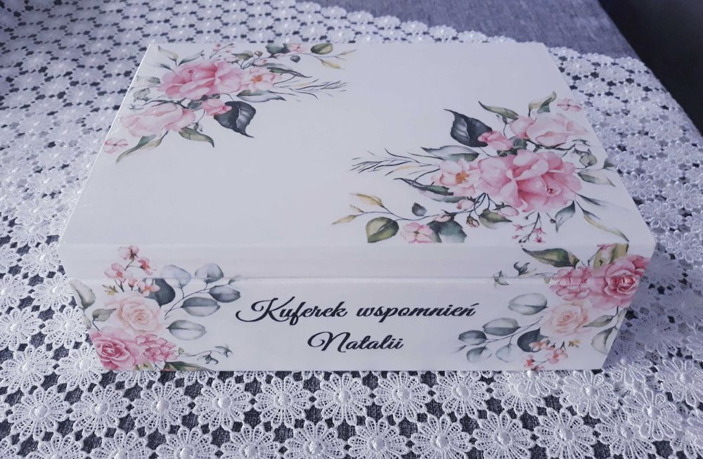 Pudełko skrzyneczka komunia święta pamiątka komunii