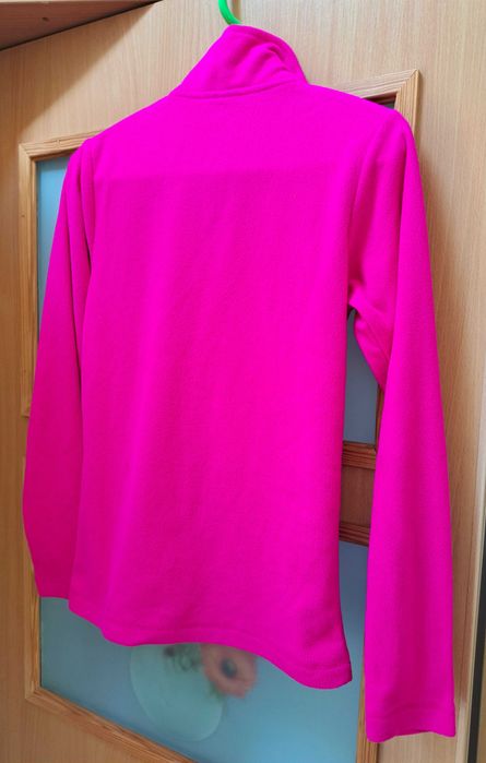 Różowa welurowa bluza dziewczęca , rozmiar 158 cm