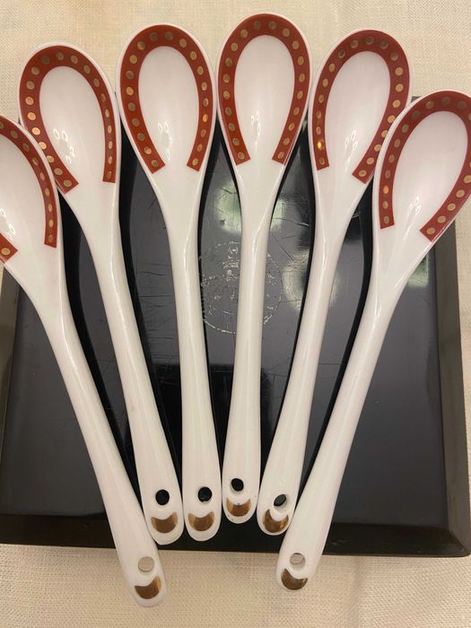 Łyżeczki porcelanowe Limoges 6 szt nowe