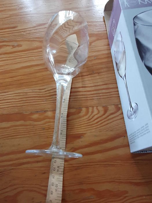 12 kieliszków do białego wina Krosno Splendor handmade, nowe