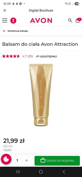 Avon Balsam do ciała Attracion 125 ml