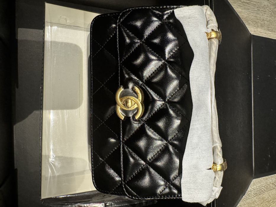 Mala Mini Chanel Como  Nova Preto Mulher