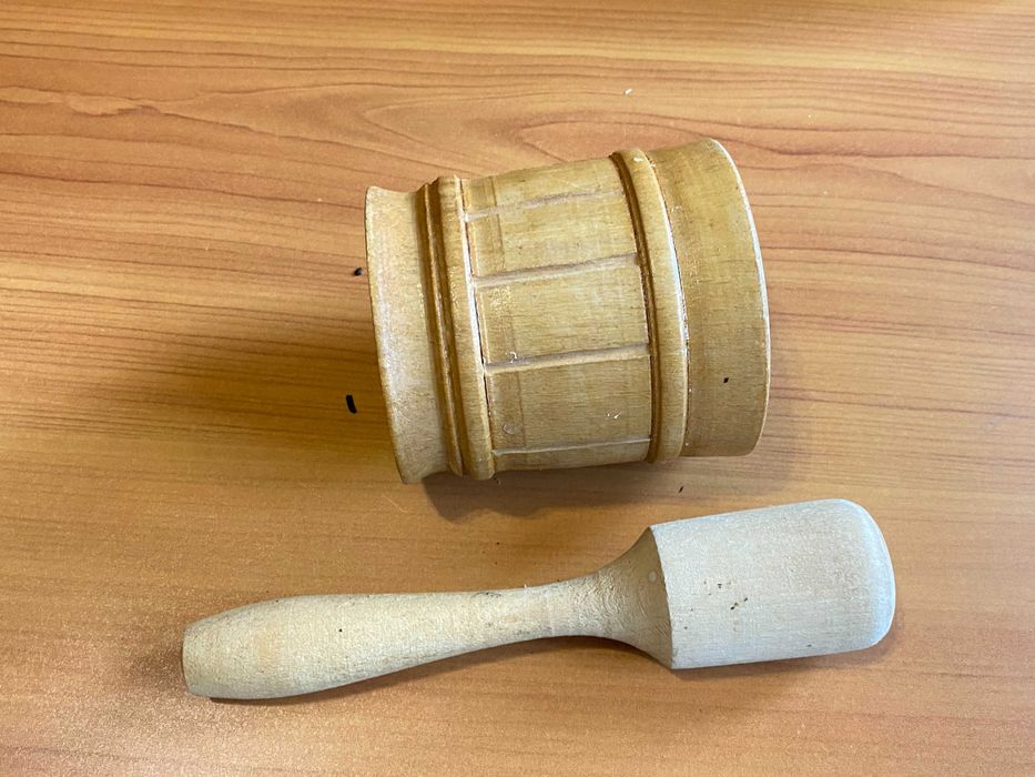 Дерев'яна ступка. Дерево. Нове.