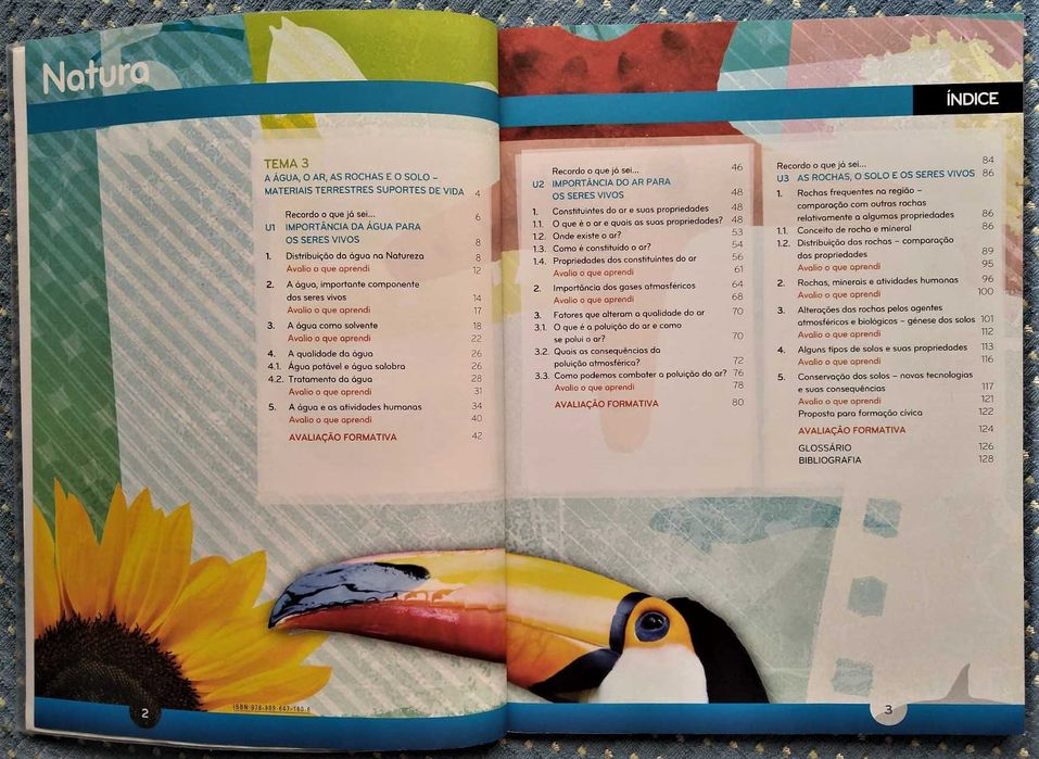 "Natura 5 Ciências da Natureza 5º Ano" Manual: Partes 1 & 2 - Ótimos!