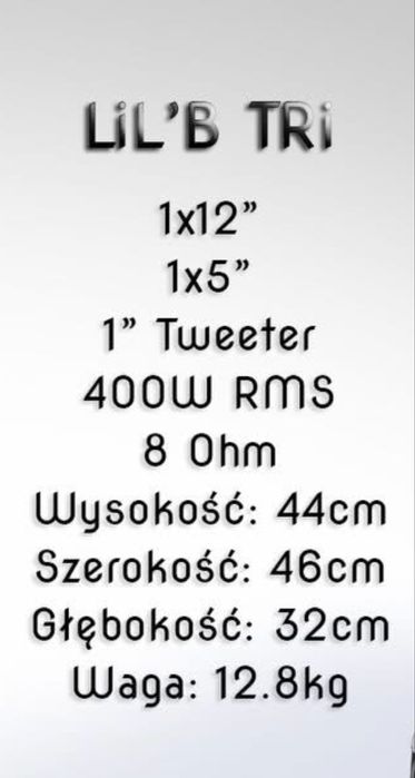 Kolumna basowa PTC Audio 400W 15’’+5’’+tweeter