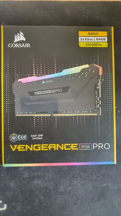 Оперативна память DDR4 64GB (2×32) CORSAIR VENGEANCE PRO 3600MH