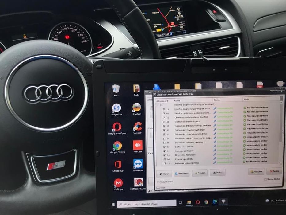 Komwersja Diagnostyka Kodowanie Elektronika Polskie Menu Audi A3 A4 A5 A6 A7 Q5 Q7 Q8
