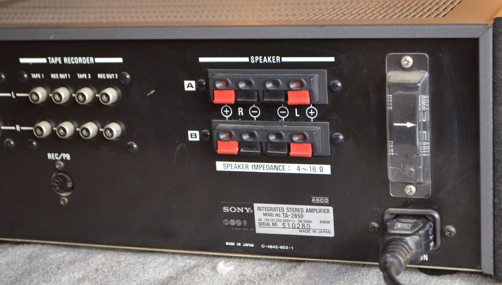 Vintage Sony TA-2650 wzmacniacz stereo z lat `70-tych