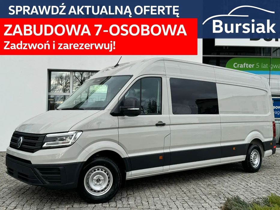 Volkswagen Crafter Maxi Furgon  Maxi Zabudowa 7-osobowa Brygadówka • (962372)