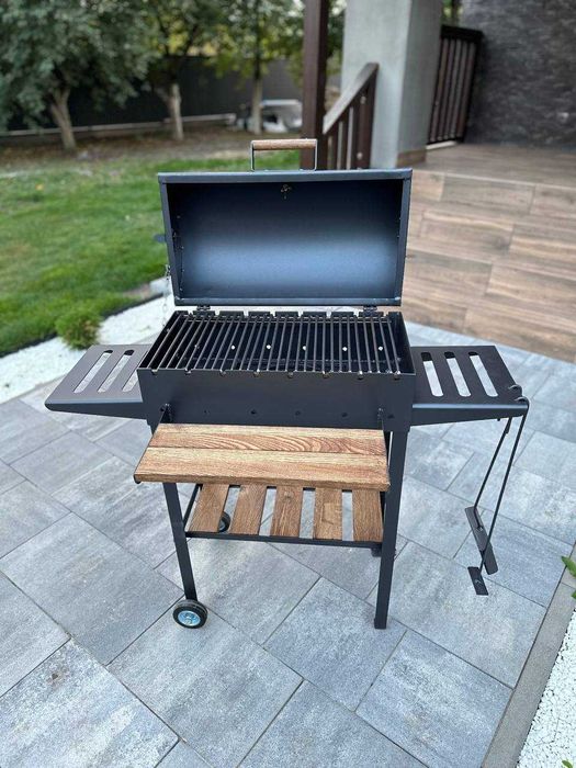 ХІТ СЕЗОНУ!Мангал з кришкою барбекю решіткою для гриля метал 4 мм