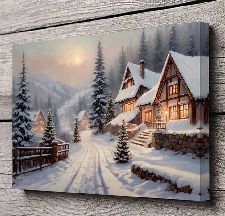 Nowy obraz na płótnie zima