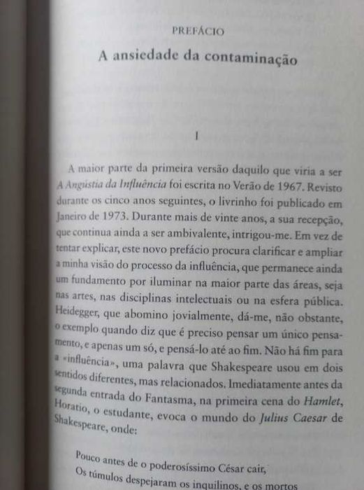 A Angústia da Influência; Uma Teoria da Poesia - Harold Bloom