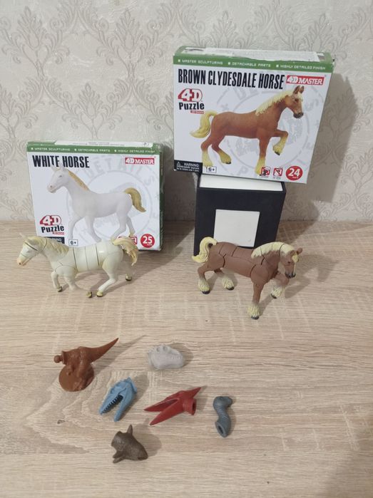 Объемные 4D пазлы Master , набор динозавр с головами, в новом состояни