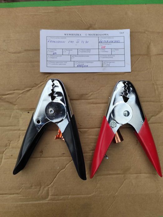 Zaciski szczękowe do kabli rozruchowych (krokodylki)