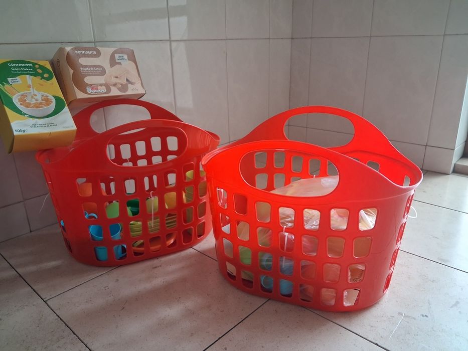 2 Cestos de de compras continente para as crianças brincar