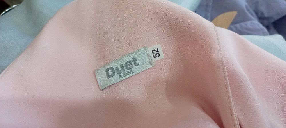 Piękna sukienka Duet A&M roz.52 plus srebrne bolerko Marienn stan bdb